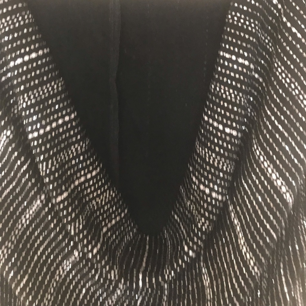 Women Top (Silver and Black)